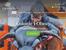Tablet Screenshot of gwarek-mazury.pl